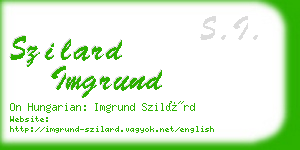 szilard imgrund business card